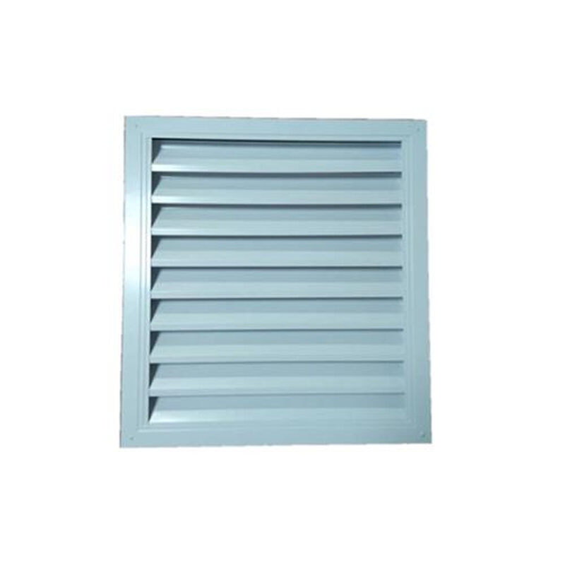 定制铝合金方管无边型防雨百叶窗空调外机检修门装饰通风口百叶